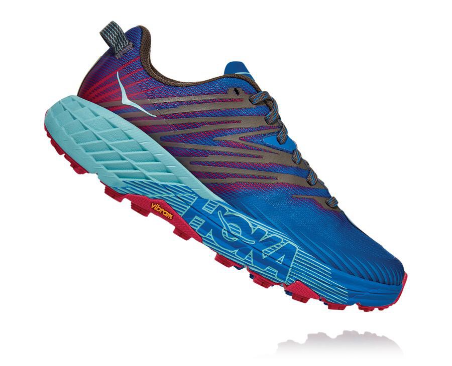 Hoka One One Trainers Womens Blue - Speedgoat 4 - 98672YHPA